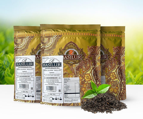 Basilur Masala Chai Premium Pack - 3 X 100g Loose Leaf Pouch