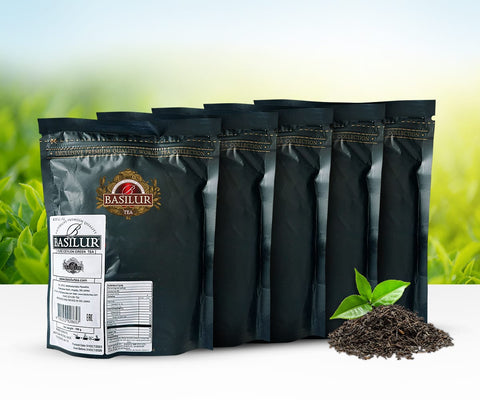 Basilur Magic Fruits - Strawberry & Kiwi Premium Pack - 5 X 100g Loose Leaf Pouch