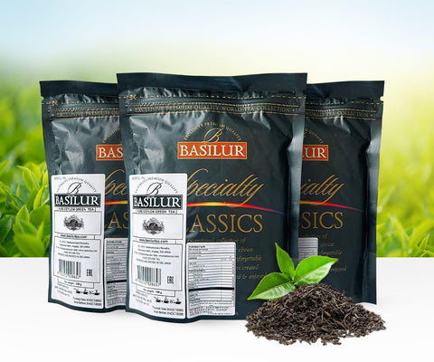 Basilur Earl Grey Premium Pack - 3 X 100g Loose Leaf Pouch