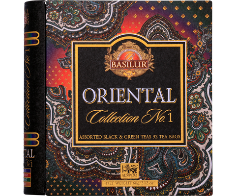Oriental Collection No.1 Tea Book - 32 Assorted Enveloped Tea Bags - 4 Flavours