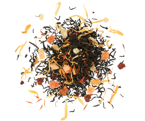 Tea Book II Gold - Papaya, Marigold, Sunflower And Safflower Black Tea - 100g Loose Leaf
