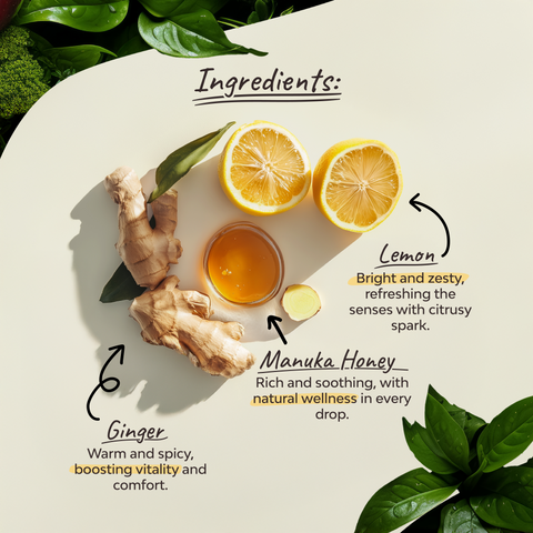 Organic Lemon Ginger & Manuka Honey - 18 Tea Bags