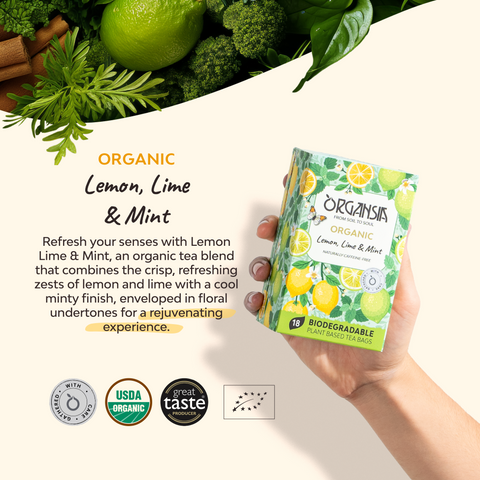 Organic Lemon, Lime & Mint - 18 Tea Bags