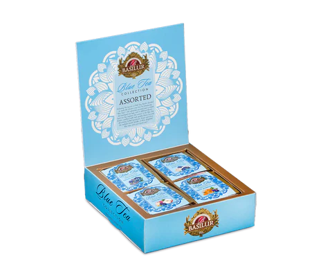 Basilur Blue tea - 4 Flavours - 40 Enveloped Tea Bags