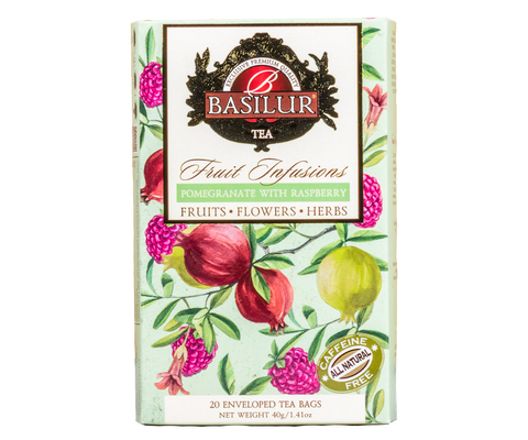 Fruit Infusions - Pomegranate with Raspberry - 20 Enveloped Tea Bags