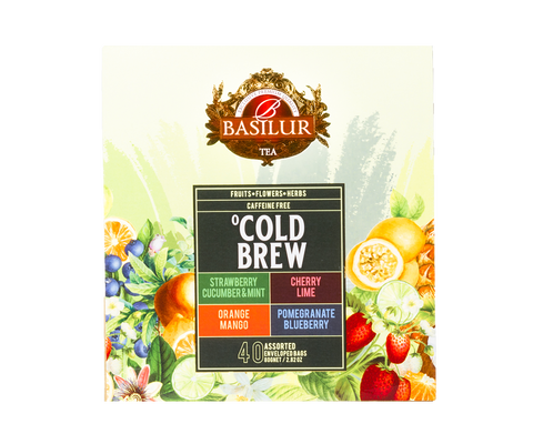 Cold Brew Assorted - 4 Flavours - 40 Enveloped Tea Bags