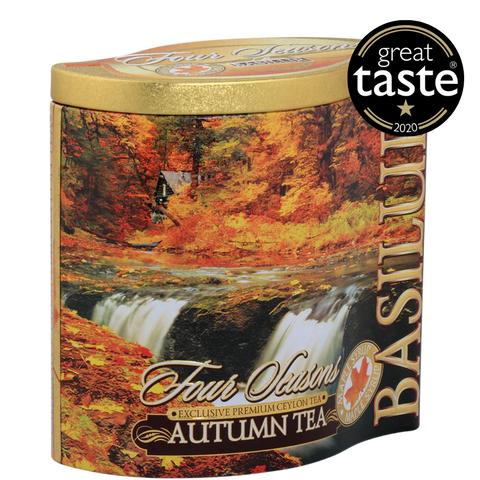 Autumn Tea Tin Caddy - Premium Black Tea - 100g Loose Leaf