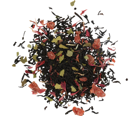 Basilur Magic Fruits - Sweet Cherry Premium Pack - 3 X 100g Loose Leaf Green Tea Pouch