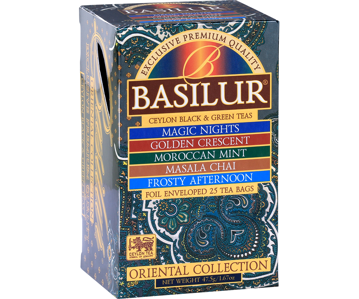 Basilur Tea - Assorted Oriental Gift Collection - 60 Enveloped Tea bags ...