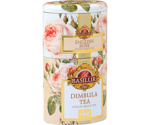 Two Layer Caddy - English Rose & Dimbula - 100g Loose Leaf Tea