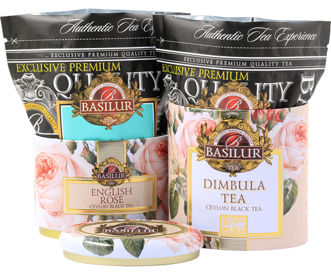 Two Layer Caddy - English Rose & Dimbula - 100g Loose Leaf Tea