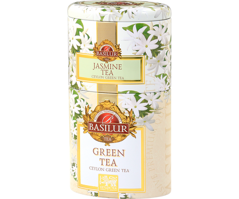 Two Layer Caddy - Jasmine Tea & Green Tea - 100g Loose Leaf Tea