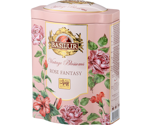 Vintage Blossoms Rose Fantasy - Green Tea - 100g Loose Leaf