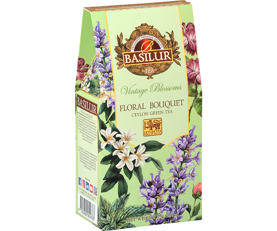 Vintage Blossoms Floral Bouquet - 75g Loose Leaf Green Tea - Refill Pa ...