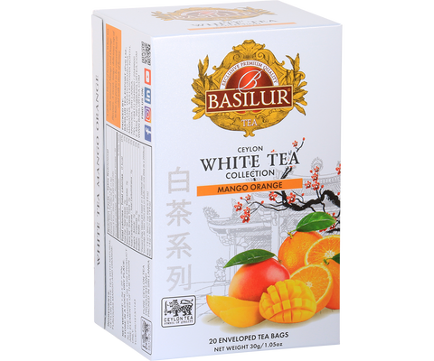 Ceylon White Tea - Mango Orange - 20 Enveloped Tea Bags