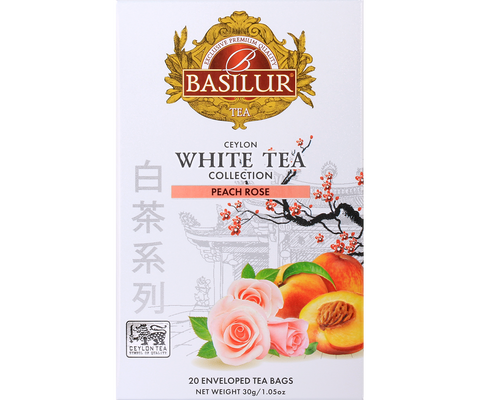Ceylon White Tea - strawberry & Vanilla - 20 Enveloped Tea Bags