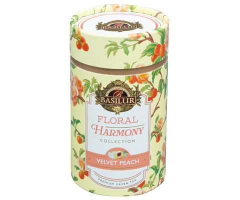 Floral Harmony Velvet Peach – 75g Loose Leaf - Paper Canister
