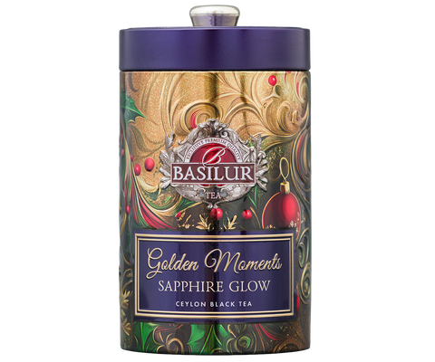 Sapphire Glow Tin Caddy - 100g Loose Leaf Black Tea