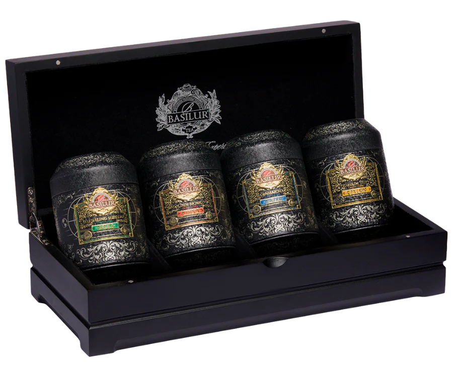 Basilur World Tea Collection Gift Box - 4 World Tea Caddie. – Basilur ...