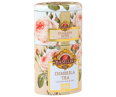 Two Layer Caddy - English Rose & Dimbula - 100g Loose Leaf Tea