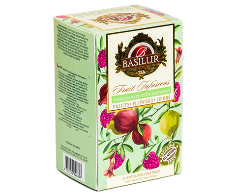 Fruit Infusions - Pomegranate with Raspberry - 20 Enveloped Tea Bags