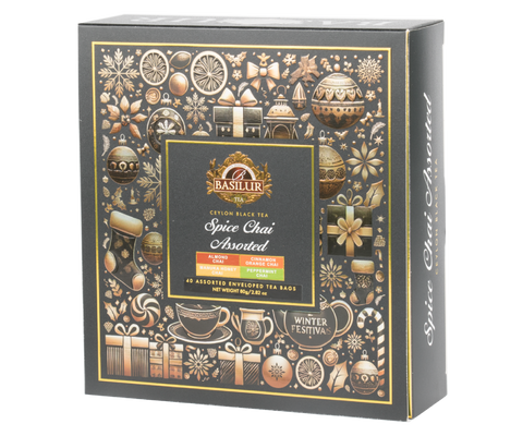 Basilur Spice Chai Assorted Gift Pack - 40 Enveloped Tea Bags