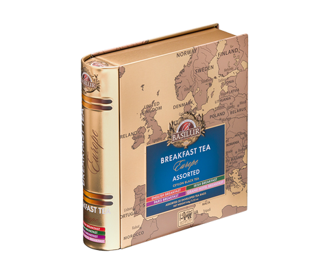 Breakfast in Europe Tea Book - 32 Enveloped Tea Bags - 4 Flavours