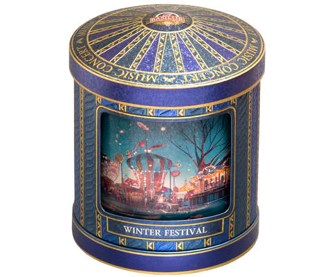 Carnival Collection Winter Festival Music Box - 75g Loose Leaf Ceylon Black tea with Taste of Christmas