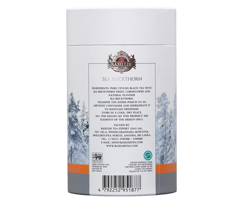 Basilur Winter Berries - Sea Buckthorn- 75g Ceylon Black tea