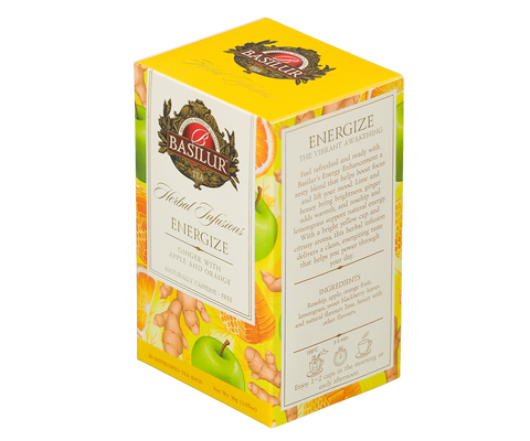 Herbal Infusions - Energize - 20 Foiled Enveloped Tea Bags