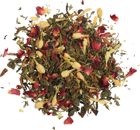 Vintage Blossoms Floral Bouquet - 75g Loose Leaf Green Tea - Refill Pack