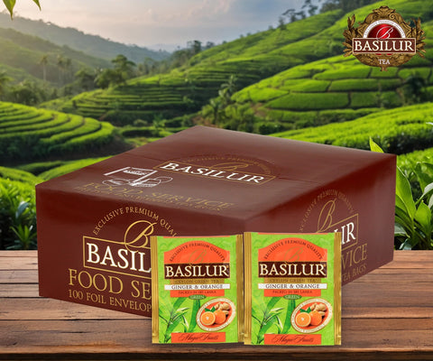 Basilur Magic Fruits Ginger & Orange- 100 Envelope Premium Bulk Pack