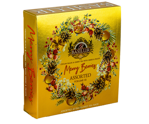 Merry Berries Gold - 40 Enveloped Teabags - 4 Flavours