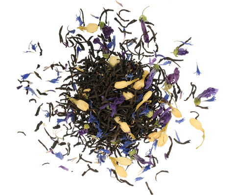 Tea Book I Blue - Cornflower, Malwa & Jasmine Flower Black Tea - 100g Loose Leaf
