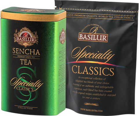 Specialty Classics Sencha Green -Tin Caddy - 100g Loose Leaf Ceylon Green Tea