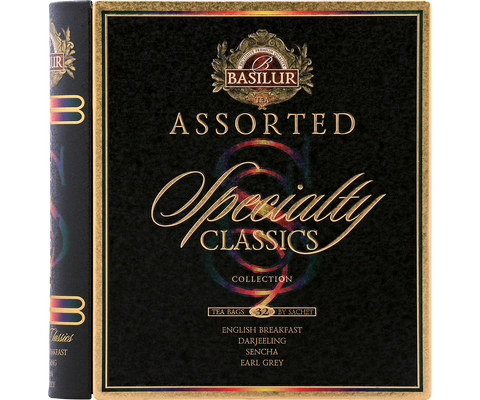 Specialty Classics Tea Book - 32 Assorted Enveloped Tea Bags - 4 Flavours