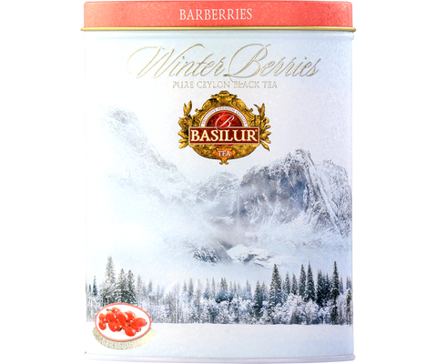 Winter Berries - Barberries Tin Caddy - 100g Loose Leaf Premium Black Tea