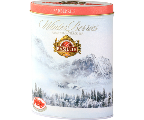 Winter Berries - Barberries Tin Caddy - 100g Loose Leaf Premium Black Tea